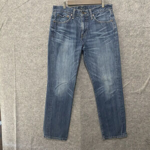 Lucky Brand 221 Straight Jeans Mens 32 x 31 Blue Medium Wash - SIZE NOTE